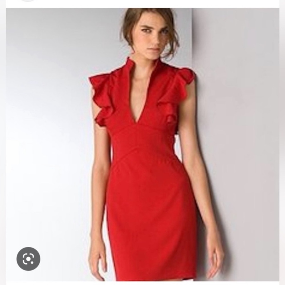 Black Halo Red Cocktail Dress